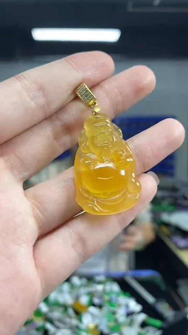 颈饰未镶嵌翡翠多样性发其一颜色微差