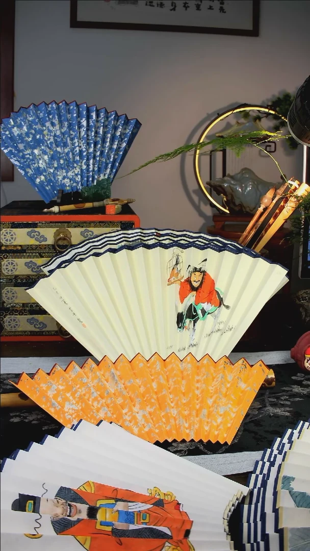 扇子手绘扇面  95  16  2.0