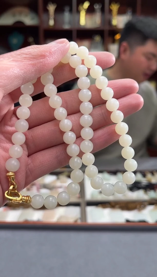 【闪购商品】和田玉项链未镶嵌米达卡8左右