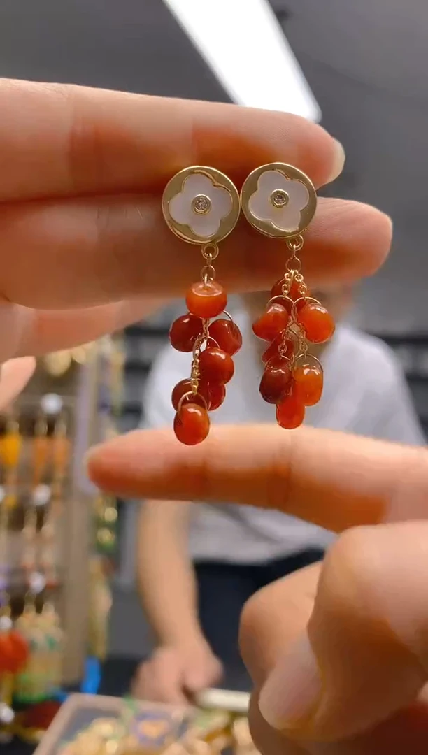 【闪购商品】翡翠耳饰合金0460翡翠耳钉