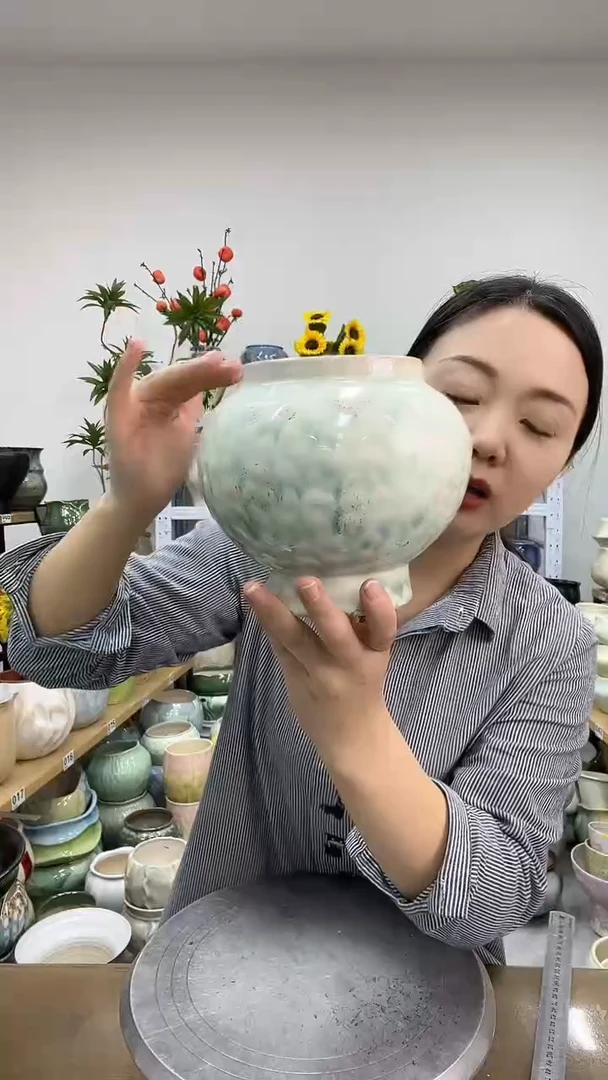 11.23陶瓷花盆直播链接高.    16  口11