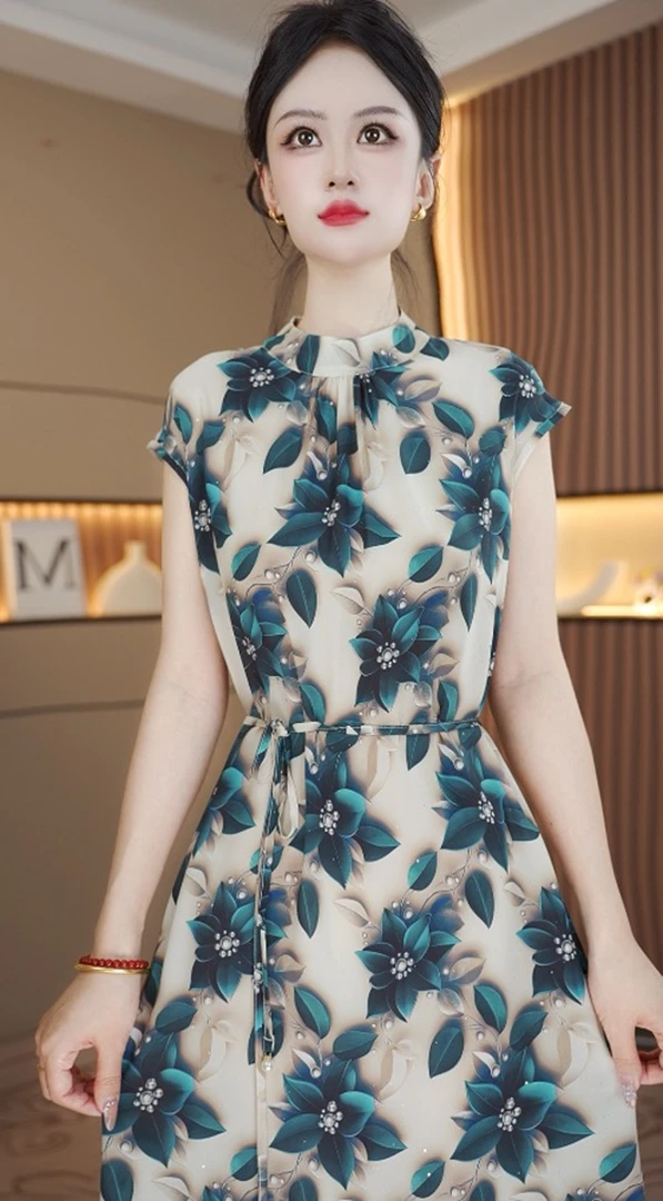 【幽兰梦境】2025高定优雅显白气质连衣裙Q8147（冰冰）