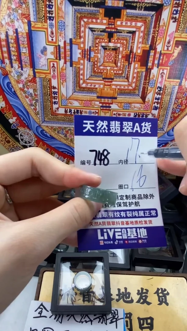 未镶嵌戒指翡翠748