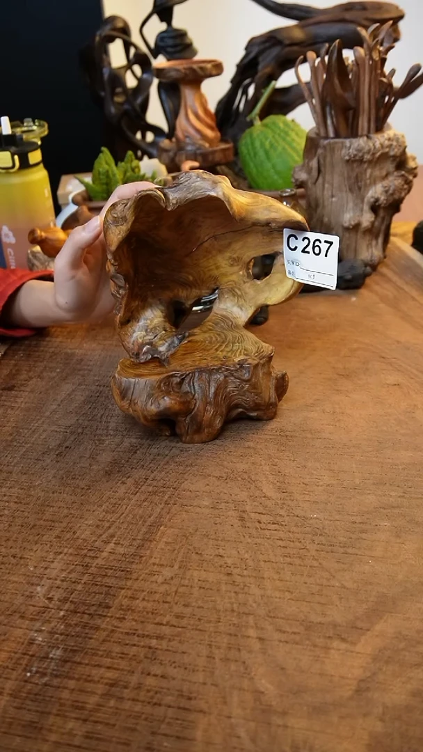 C267鹰瞳手作硬木工艺小佛龛