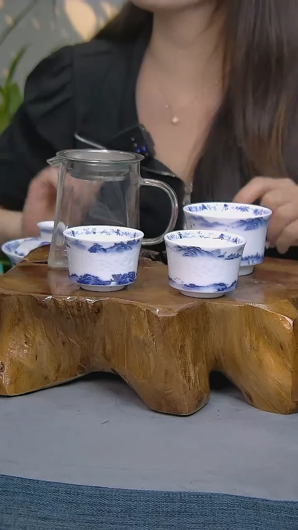 似**年简装家用款4件套 白瓷陶瓷茶具