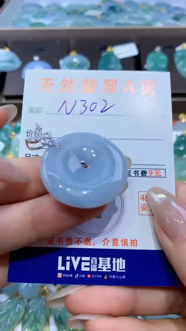 颈饰未镶嵌翡翠天然翡翠A货挂件