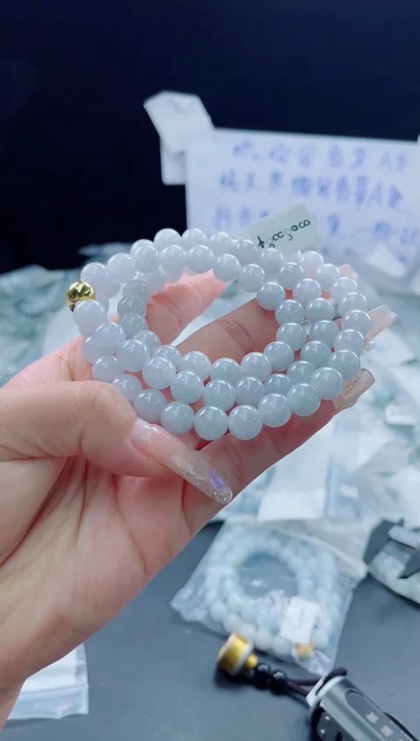 未镶嵌定制翡翠珠串