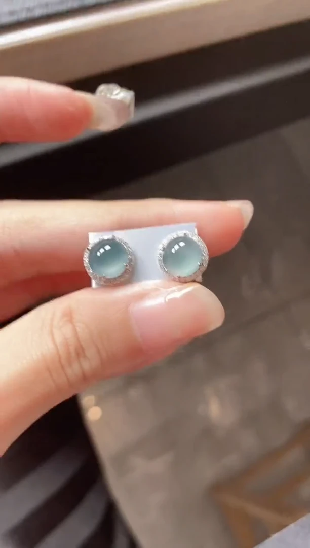 翡翠戒指银S925镶嵌5151-4