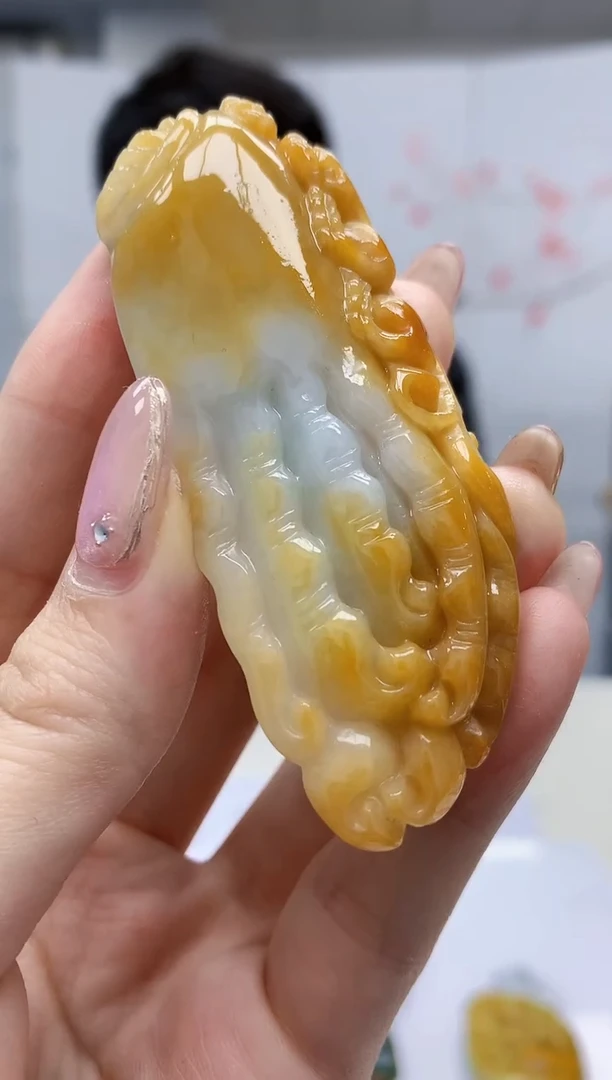 【闪购商品】定制翡翠未镶嵌4915jw-毛货挂件43