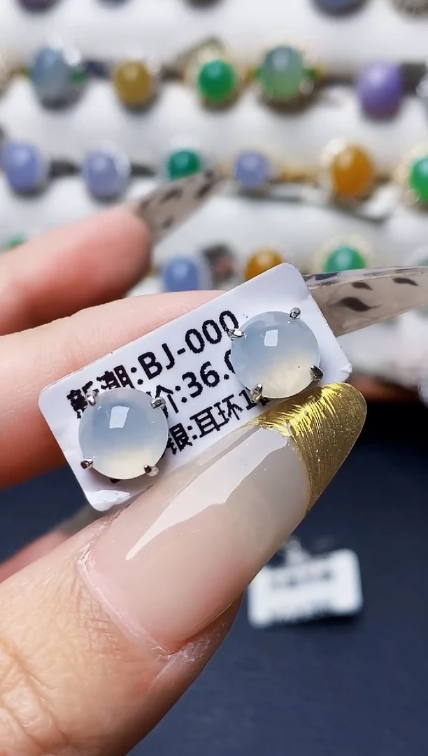 银S925镶嵌戒指翡翠1447