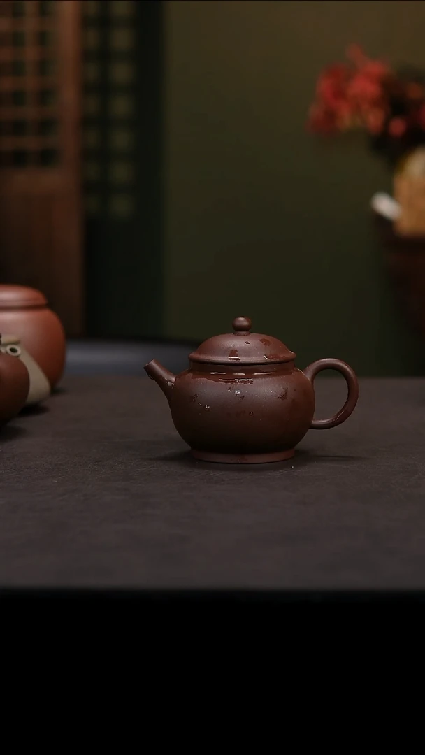 茶壶紫砂自****i紫砂壶微瑕四底巨轮120cc