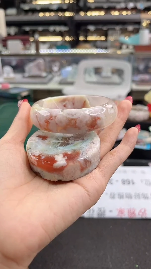 未镶嵌手镯石英质玉61圈口（赠品镯心）69615