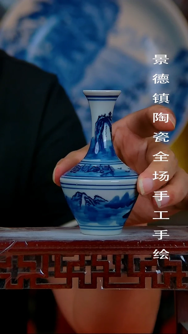 摆件景德镇陶瓷 全场手工手绘