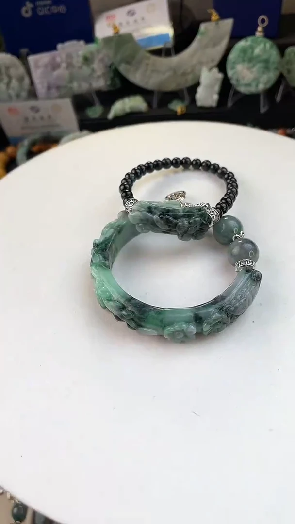 未镶嵌手链翡翠小*手工定制默认微瑕主播介绍为准