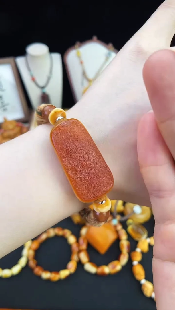 琥珀未镶嵌珠宝奇石柒月