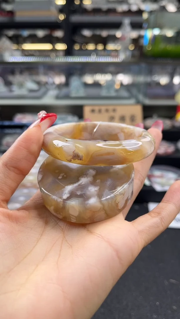 未镶嵌手镯石英质玉58圈口（赠品镯心）1256891