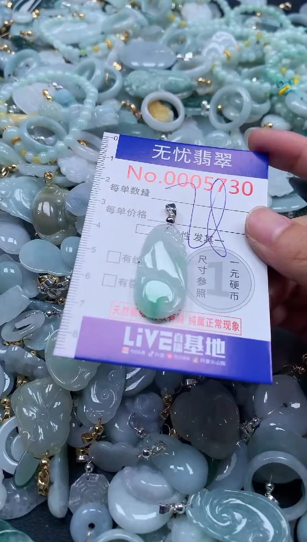 翡翠未镶嵌吊坠(不含链)5730