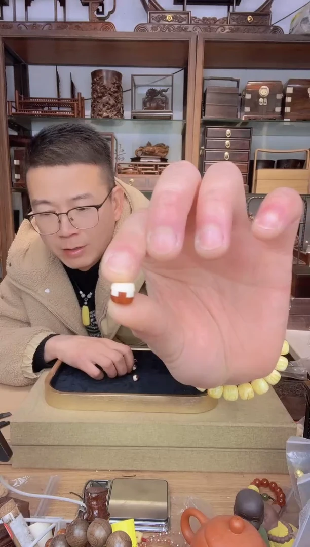 【闪购商品】乌木类书架171小叶紫檀+猛犸9*10老型单颗