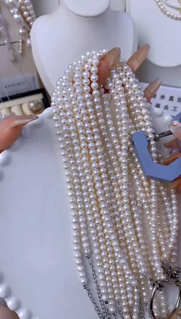 淡水珍珠未镶嵌颈饰T13