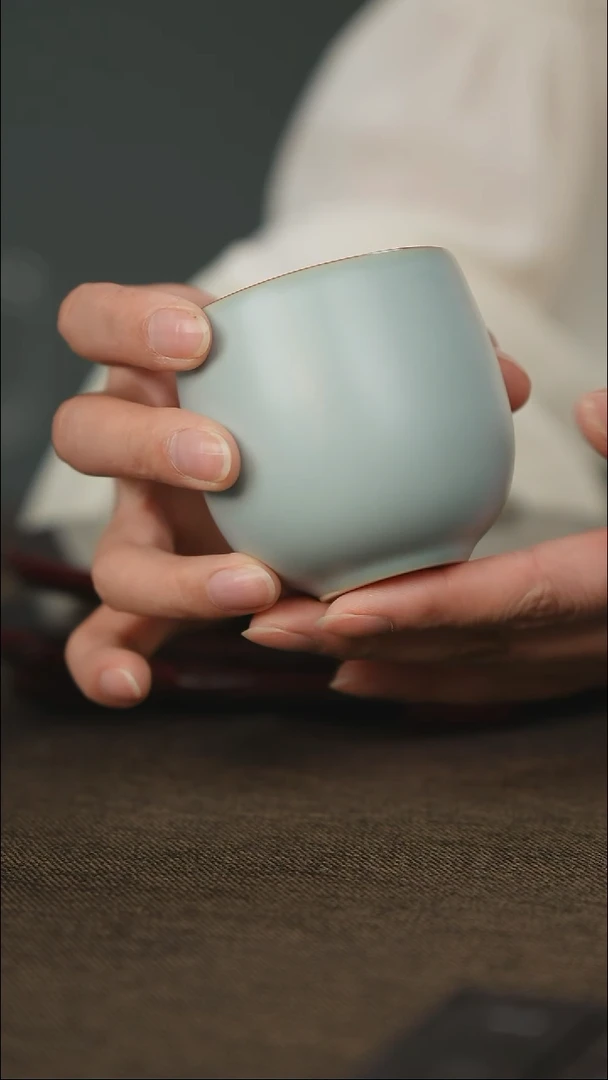微微瑕 禅定龙蛋杯 无底款