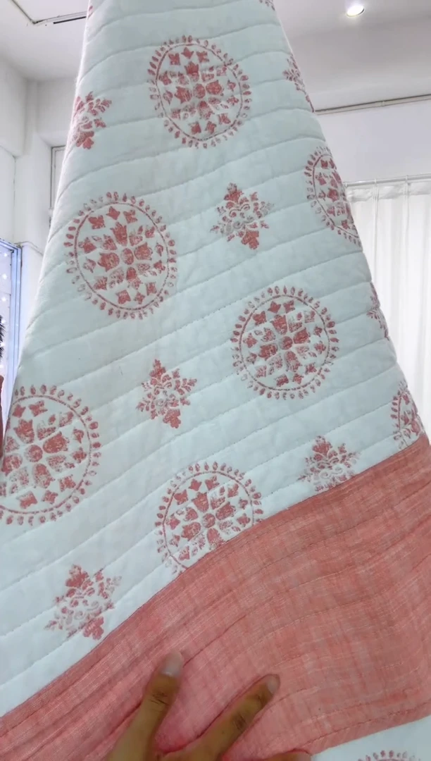 棉230*250纯棉床盖85号无暇