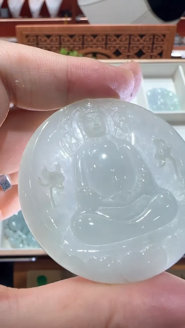 翡翠挂件未镶嵌A货翡翠多样性孤品