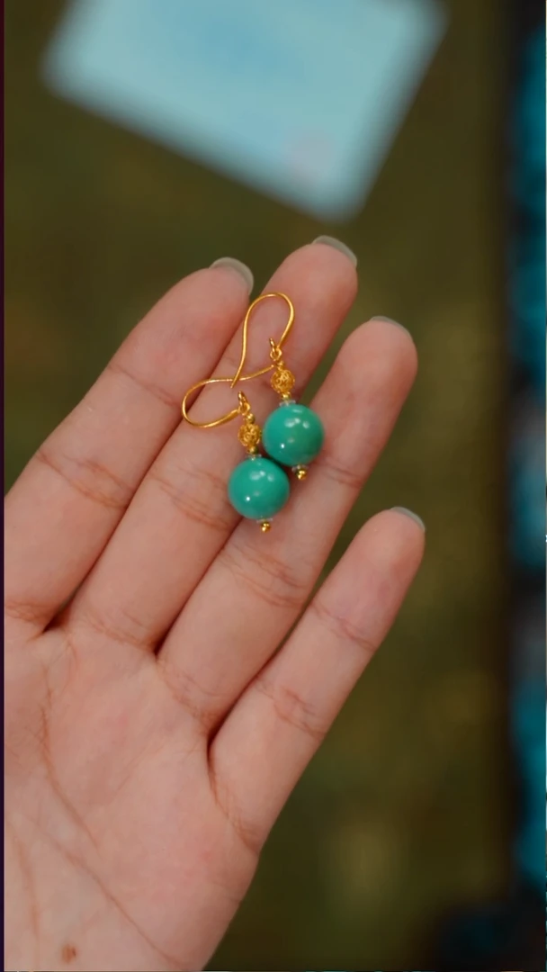 未镶嵌绿松石珠宝奇石q10