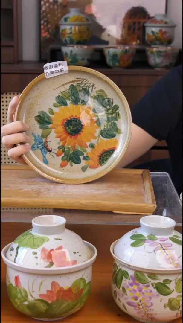 摆件景德镇陶瓷釉上彩日用餐具无毒无害