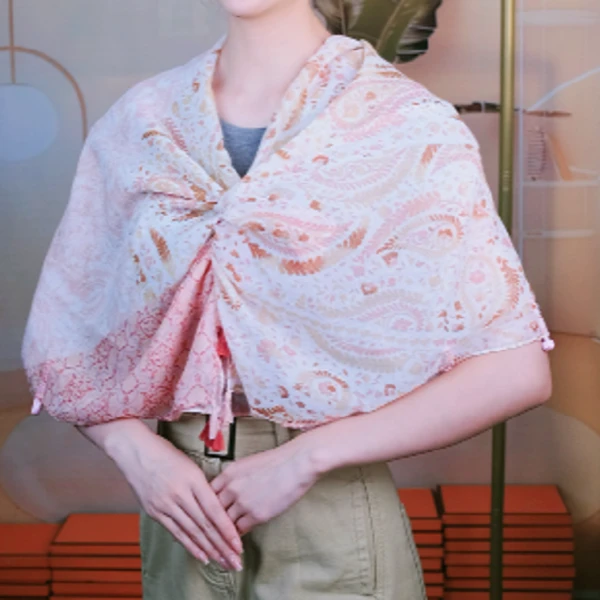 粉雾 【中长巾】新款柔软亲肤气质款180x85cm