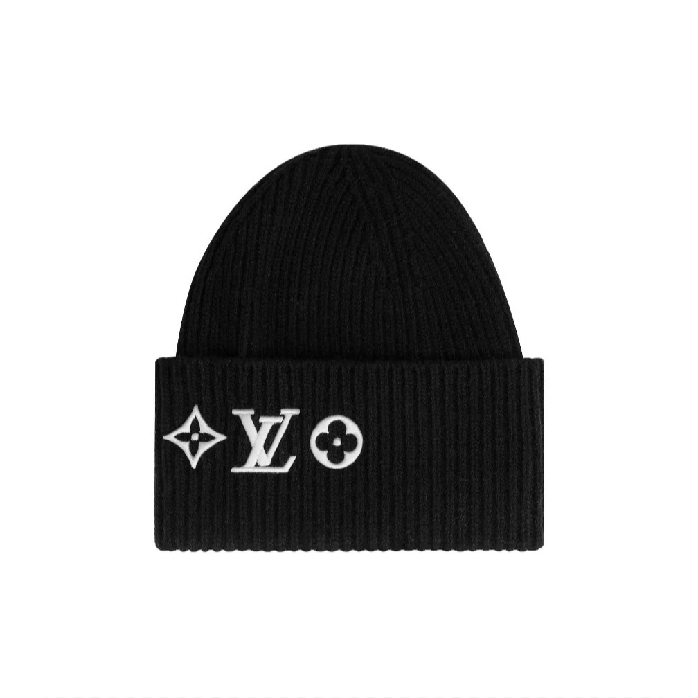 未使用 LouisVuitton/路易威登 【念念】花卉刺绣 绒线帽