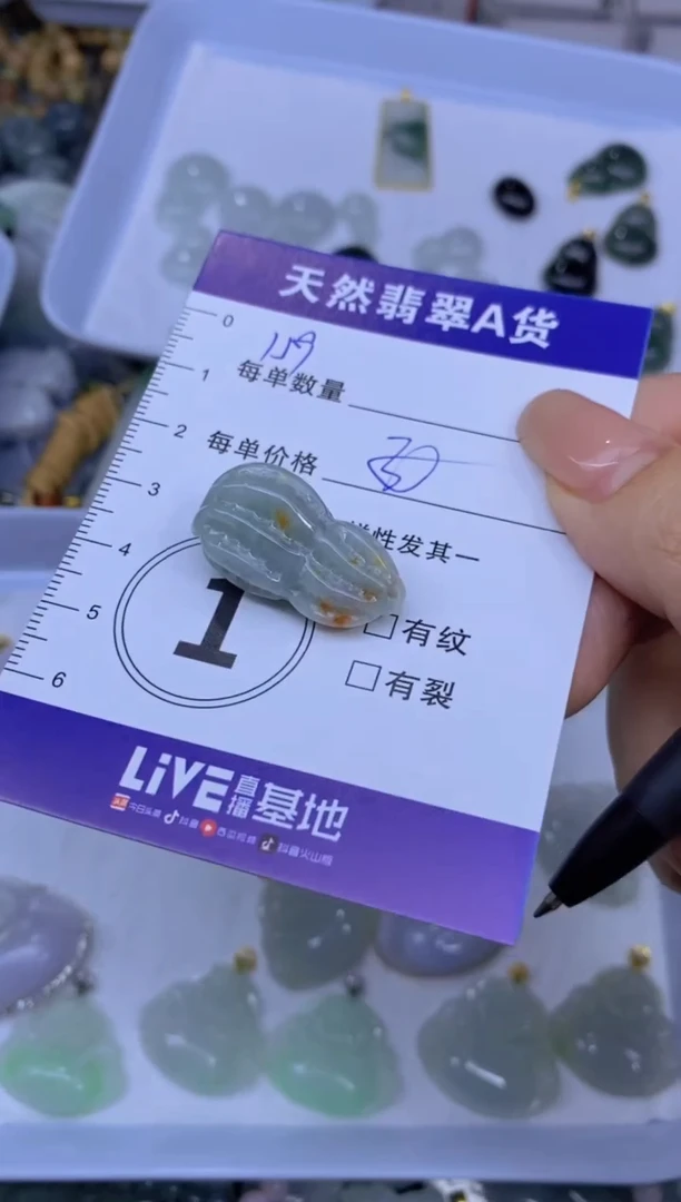 翡翠未镶嵌颈饰天然翡翠A货批量多样性发一件