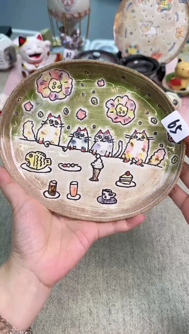 瓷片辰辰的瓷器好看到爆