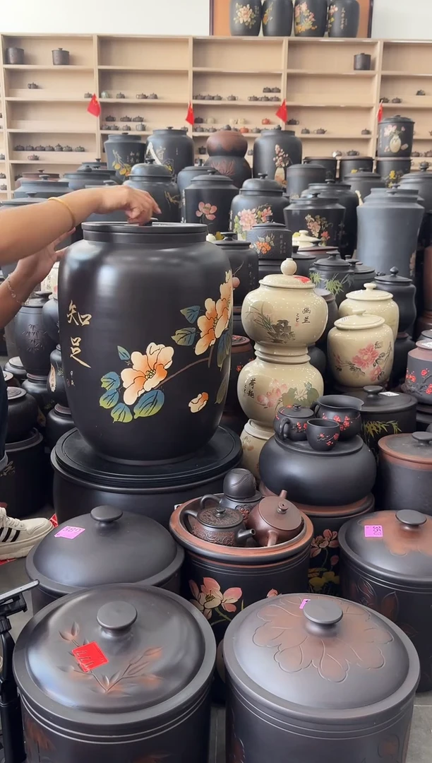 罐瑕疵茶缸高50cm彩填   628