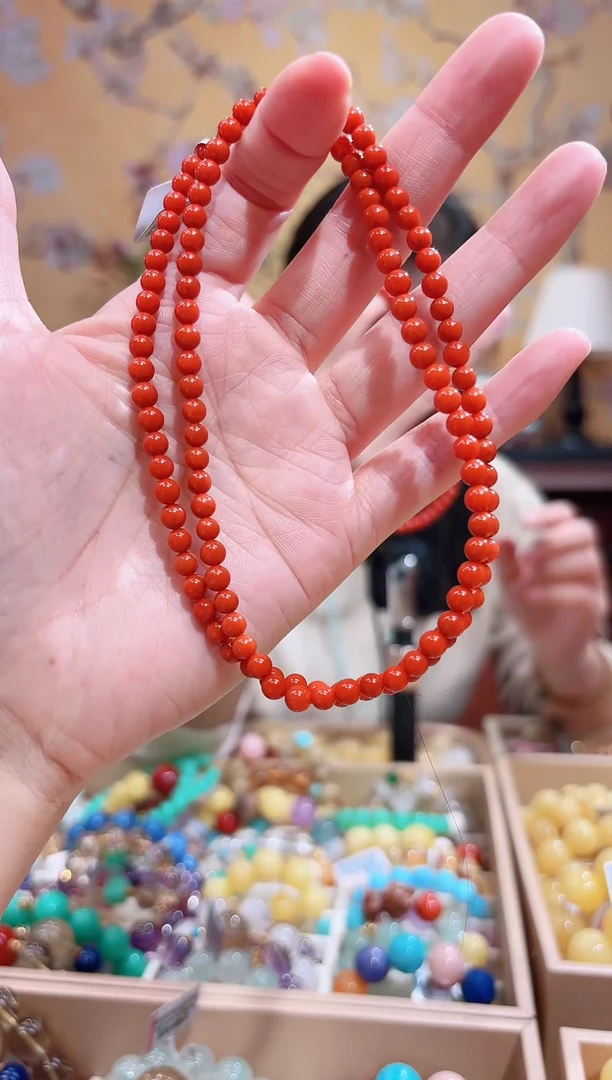 未镶嵌手串南红玛瑙设计款多圈手串