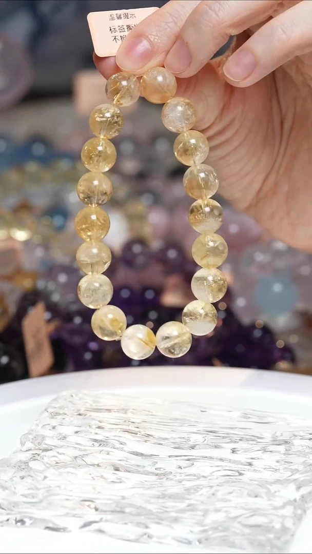 未镶嵌手串水晶奶昔黄手串·DD0025NOV091L347
