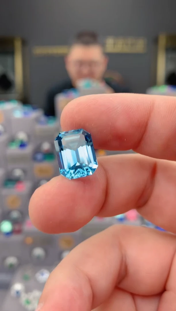 裸石海蓝宝石8ct 海蓝宝石