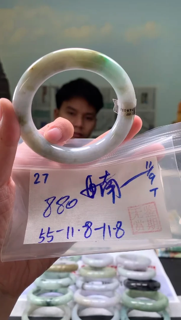 未镶嵌手镯翡翠?*方翡翠手镯 下单联系小耳机#27