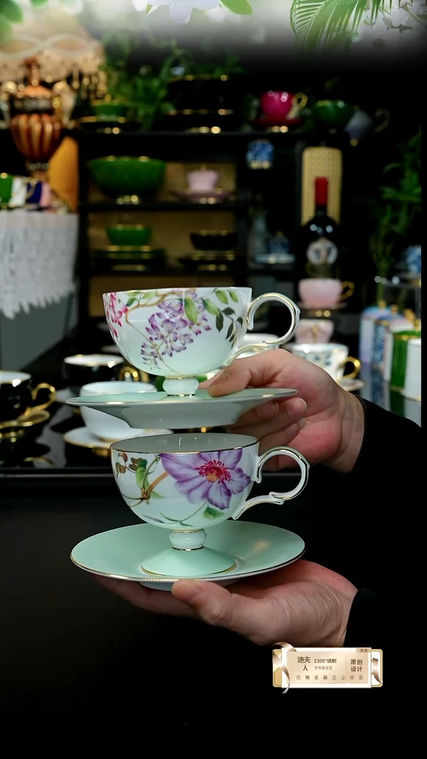 紫藤+西潘莲咖啡杯，，，，，，，，，，，，