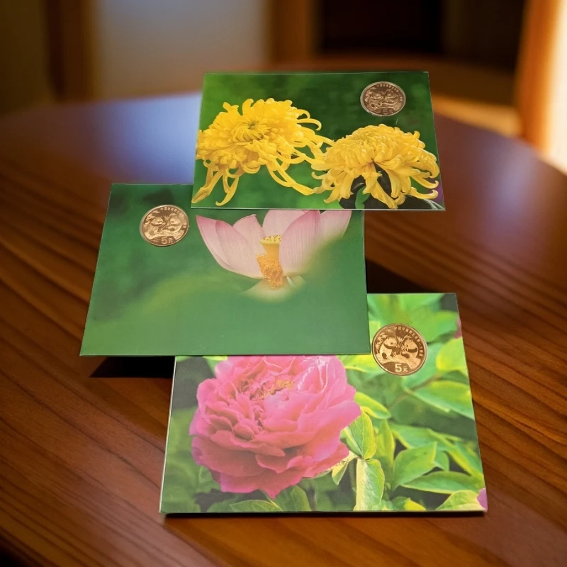 法定货币大熊猫四季卡纪念币、金总装祯熊猫币春夏秋海外版纪念币