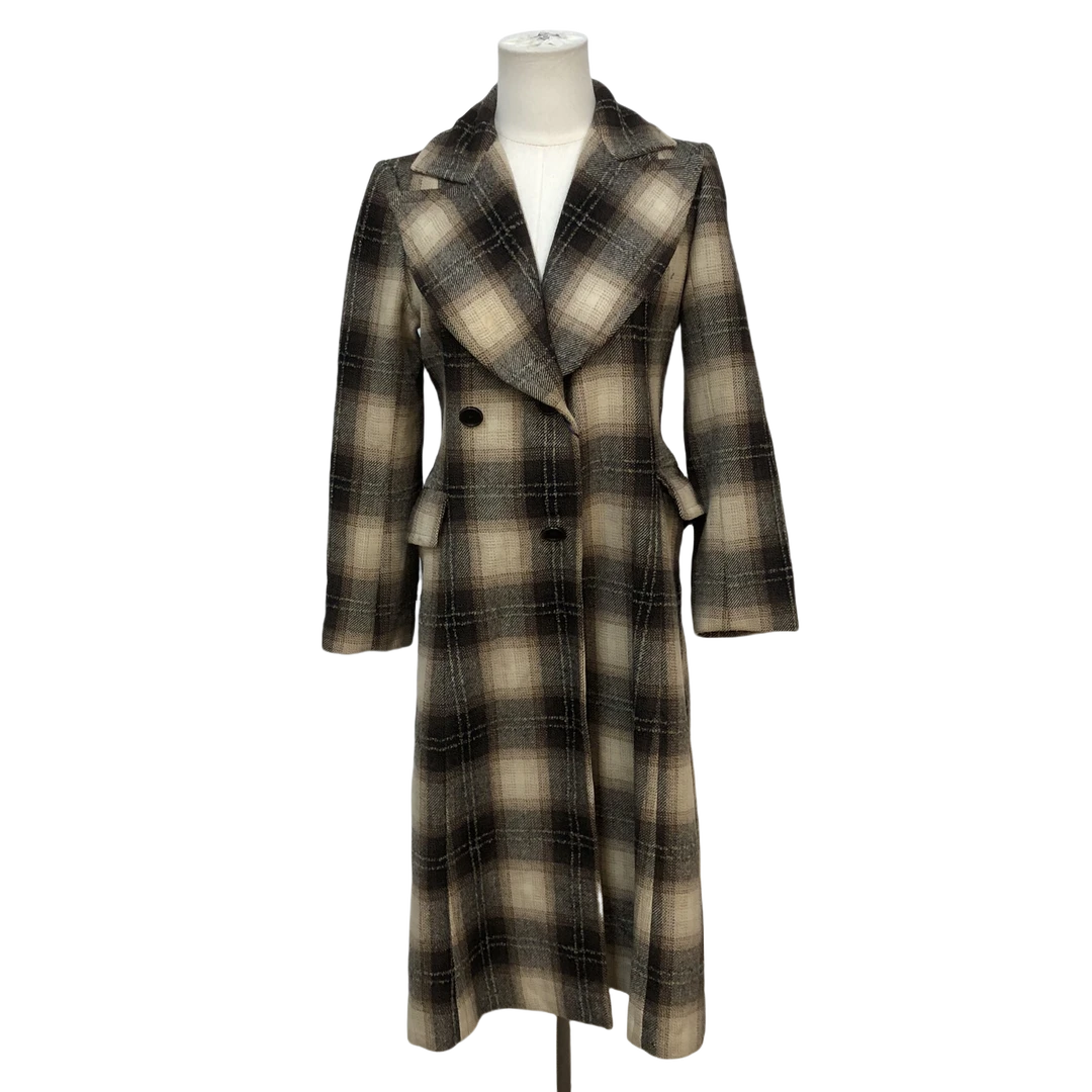 95新 BURBERRY/博柏利 博柏利格纹大衣/fy0077