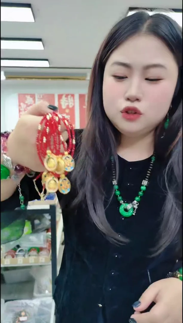 【闪购商品】尖晶石颈饰合金0910红尖晶项链