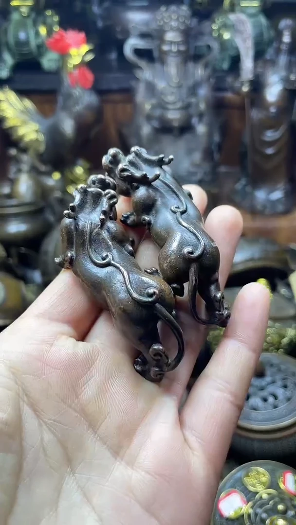 闪购链接，点击下单，有运费险，铜摆件