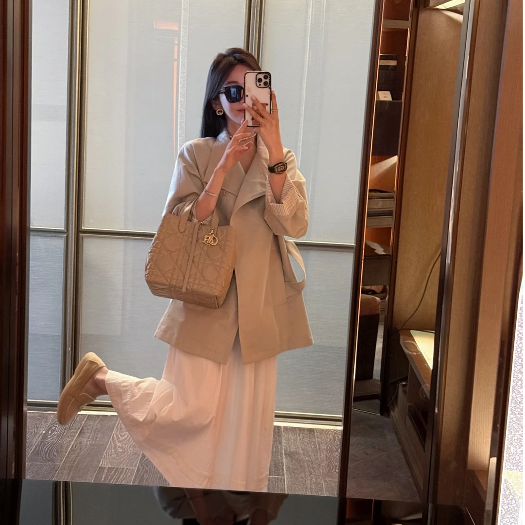 syna希娜 晨雾 廓形短款风衣