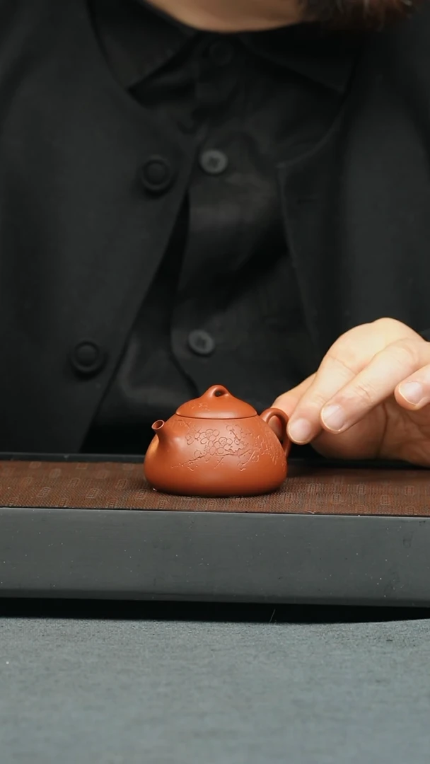 【闪购商品】紫砂茶壶五堂冬心权（空香沾手）-刻