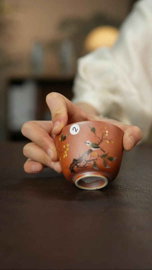 杯景德镇陶瓷杯碗柴烧瑕疵