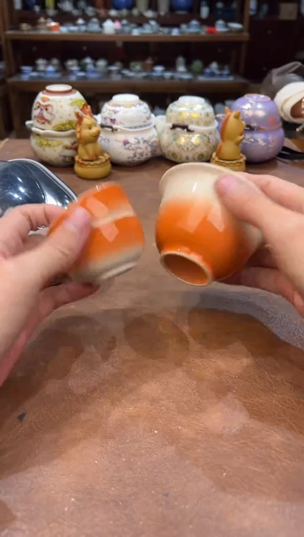 真的很便宜会开片的旅行茶具