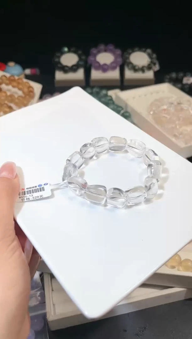 水晶手链未镶嵌多样性发一Q6白水糖豆