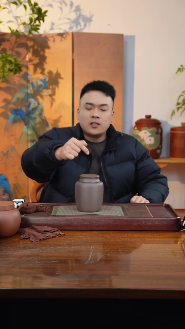 宜兴原矿紫砂茶叶罐