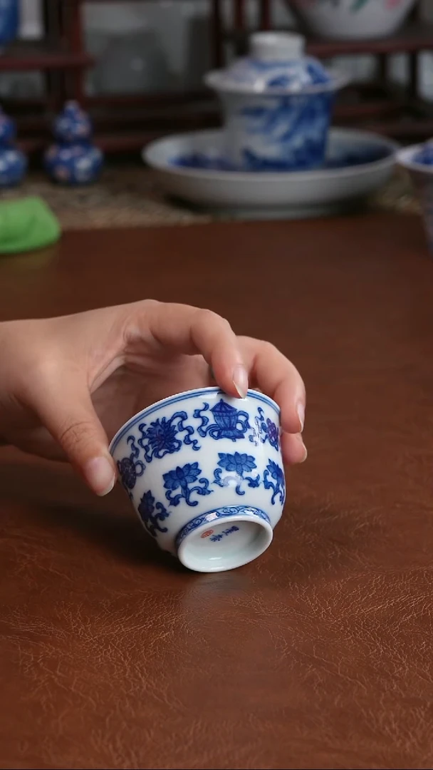 景德镇高端茶器蓦奈手绘陶瓷茶具