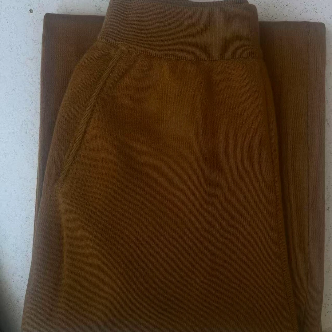 【精纺系列-阔腿裤】加厚四平针织外穿直筒裤JT